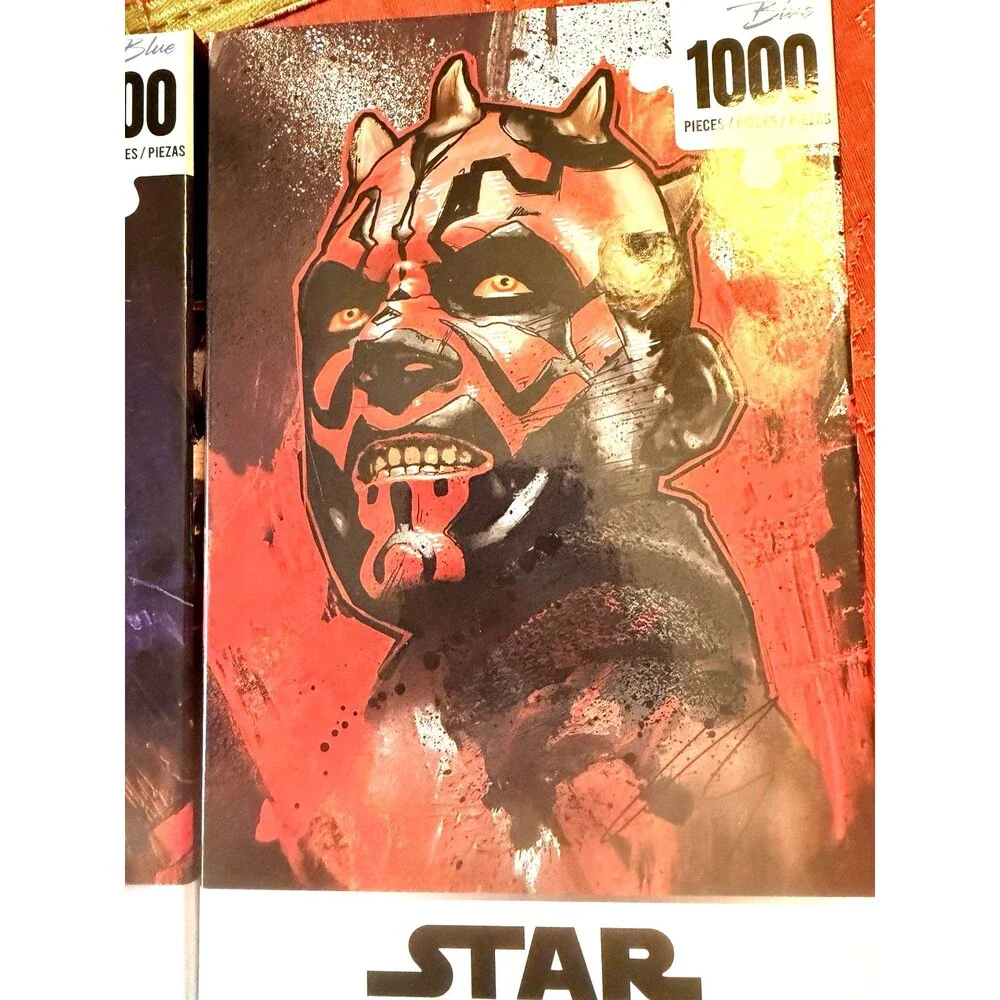 Star Wars Collector's Puzzle Lot 3 Pack 1000pc Kylo Ren Darth Maul New Sealed